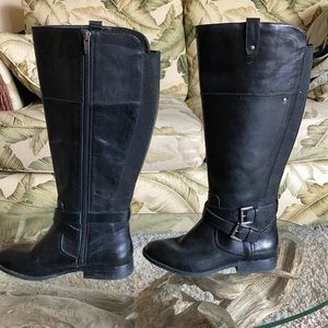 Womens Marc Fisher knee high black boots